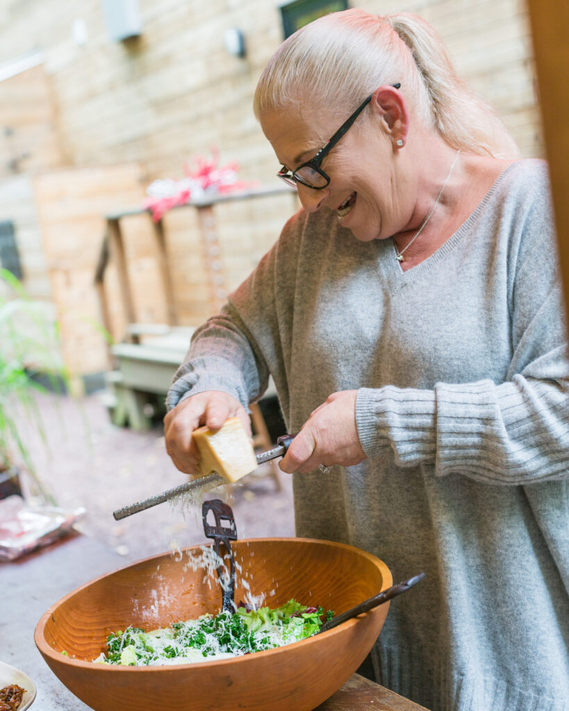 Portrait of Mia Emerson, owner of 15 Landsdowne Catering in Frenchtown, NJ for River Towns Magazine by Laura Billingham Photography