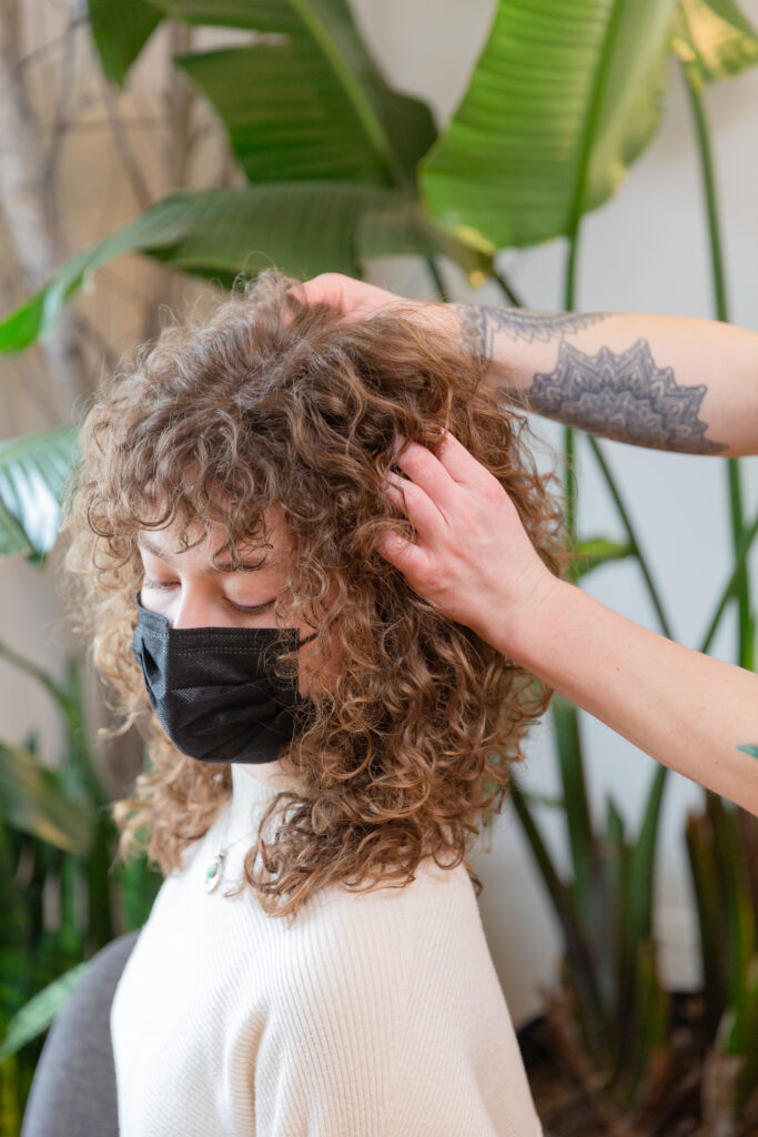 branding photography of luxury hair salon