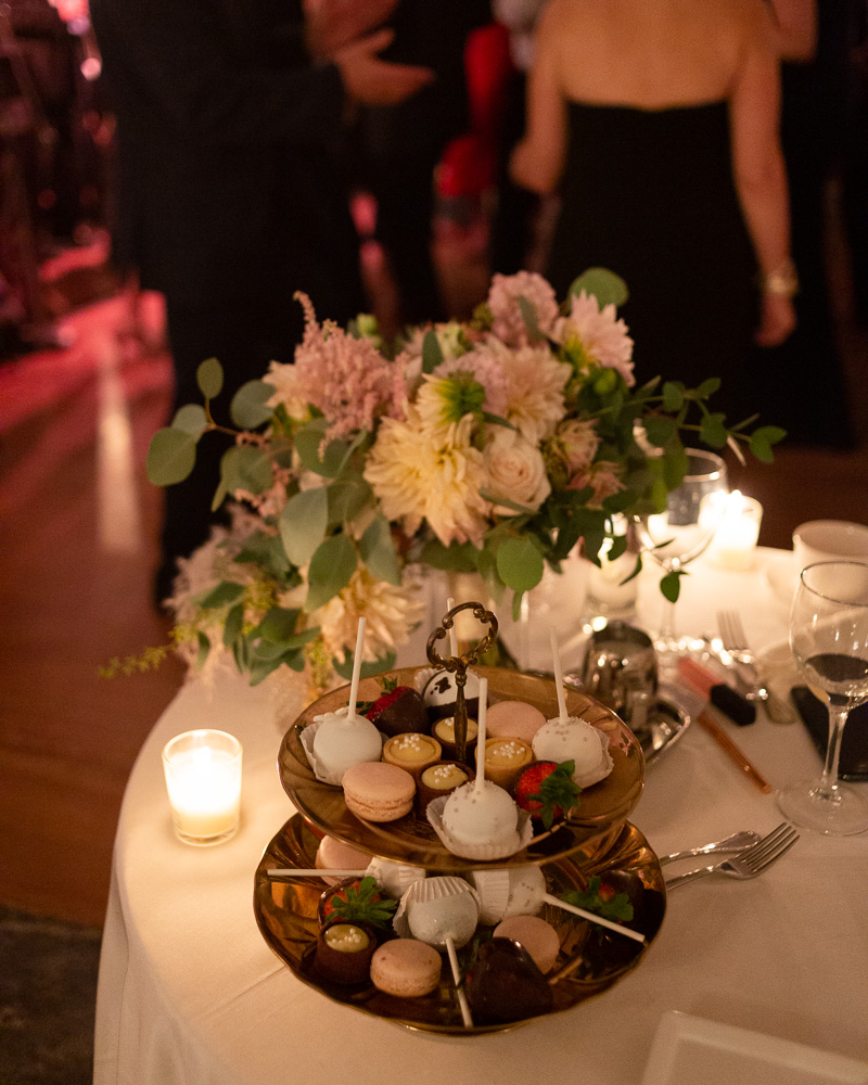 Sumptuous Viennese dessert tray at an elegant Bernards Inn wedding in Bernardsville, NJ