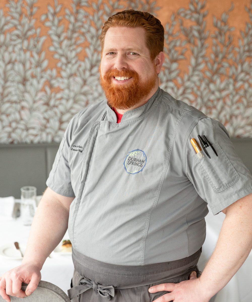 Portrait of Chef Jon McCain, Cascade at Durham Springs, Bucks County, PA